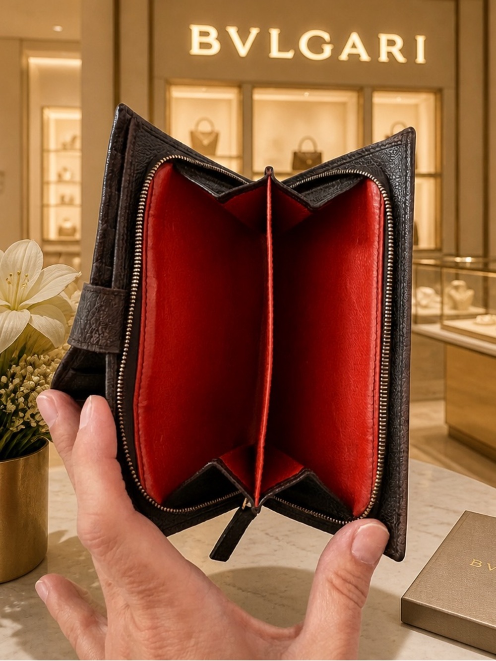 BVLGARI Leather Continental Long Wallet 💖 - Picture 3 of 12